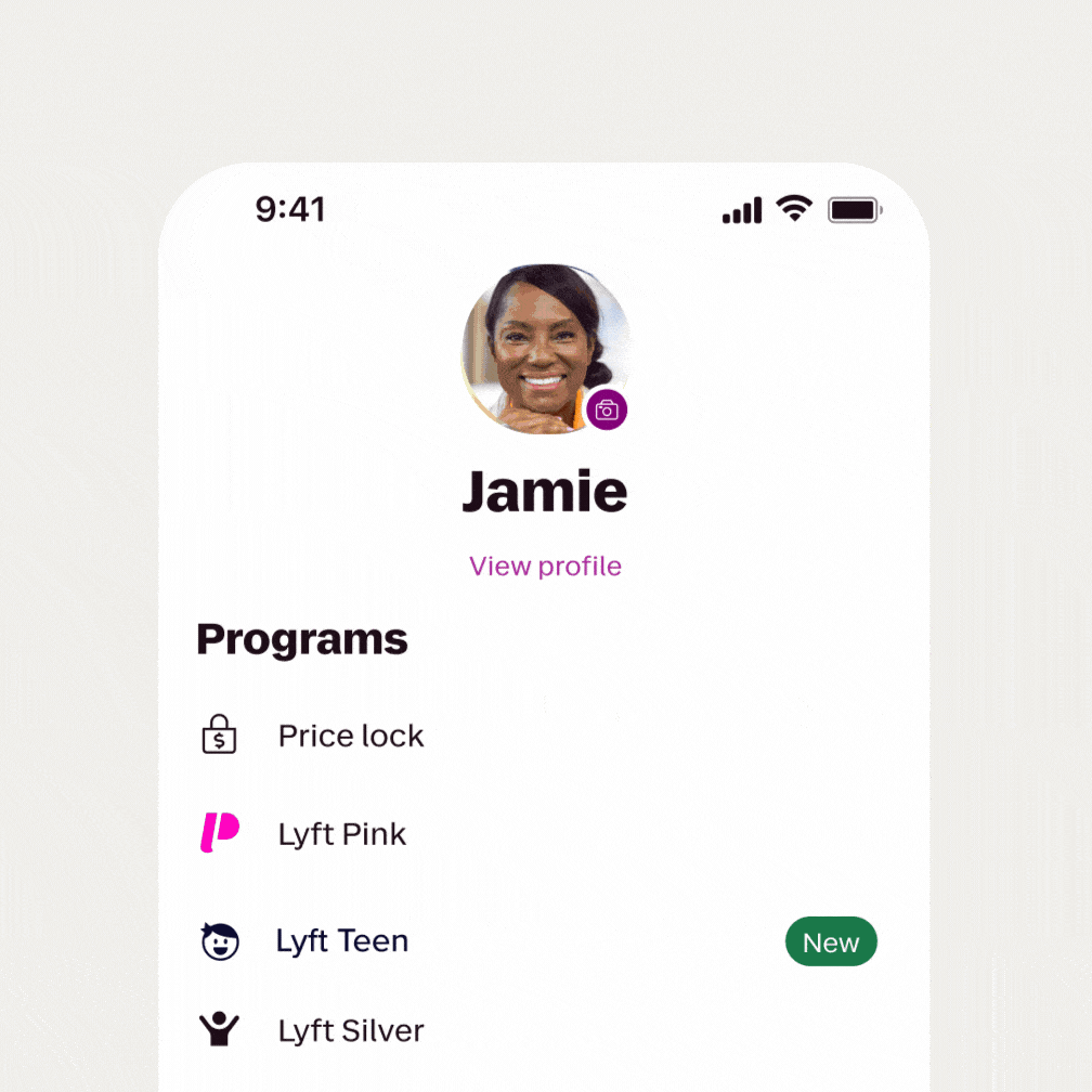 Lyft Teen app walkthrough showing how teens request rides with guardian oversight